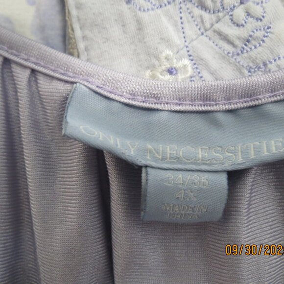 Only Necessities 4 X Long Light Purple Nightgown - Picture 3 of 6